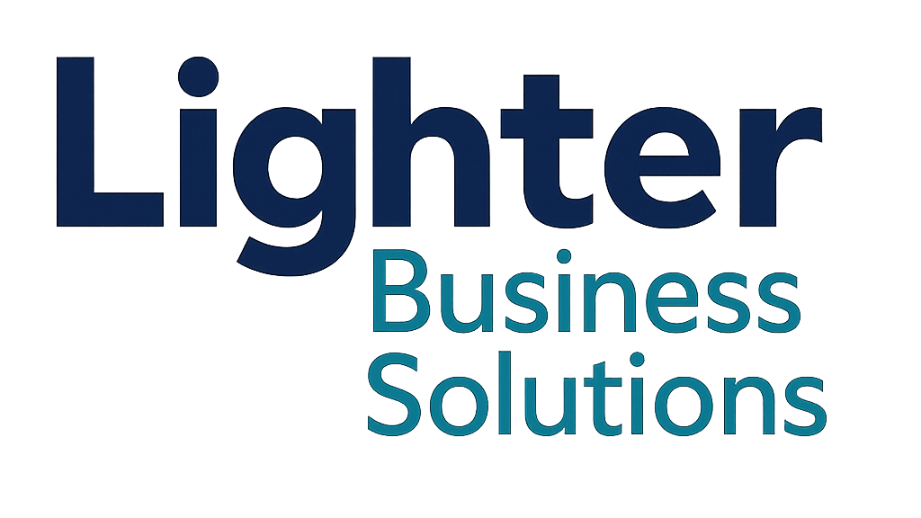 Lighter Business Solutions - Logo - Teal - Transparent